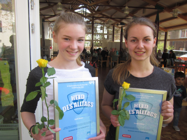 Helden des Alltags: Links Merit Breier, rechts Svenja Wöhler. Bild: André Lang