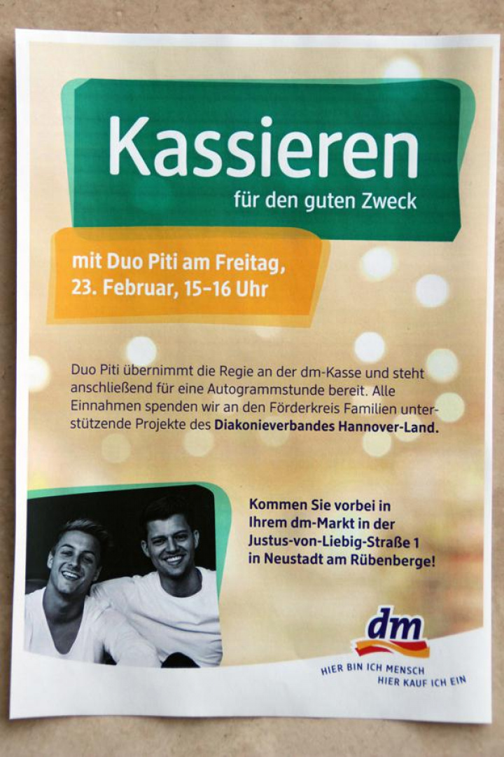 Duo Piti und dm unterstützen Familienarbeit der Diakonie Duo Piti und dm unterstützen Familienarbeit der Diakonie