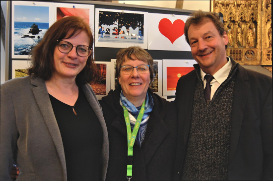 Sandra Heuer, Ingrid Röttger und Jörg Engmann bei der Verabschiedung. (Foto: S. Schwier)