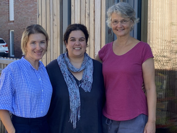 Das Team von HOPE Burgdorf: Olena Gorodyska, Sarah Liebenthal-Rochner und Veronika Schulte