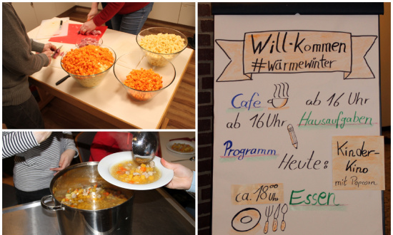 „Willkommen“ zum gemeinsamen Essen