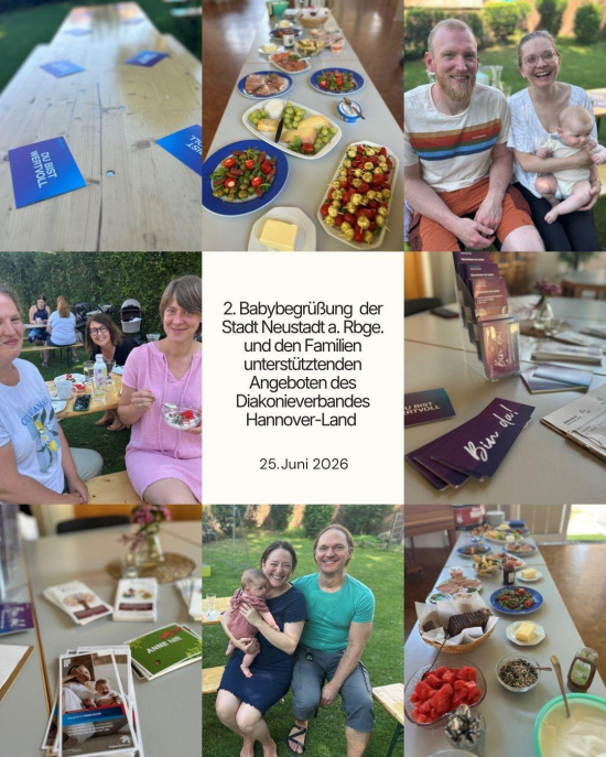 Fröhliches Zusammensein bei der 2. Babybegrüßung Fröhliches Zusammensein bei der 2. Babybegrüßung