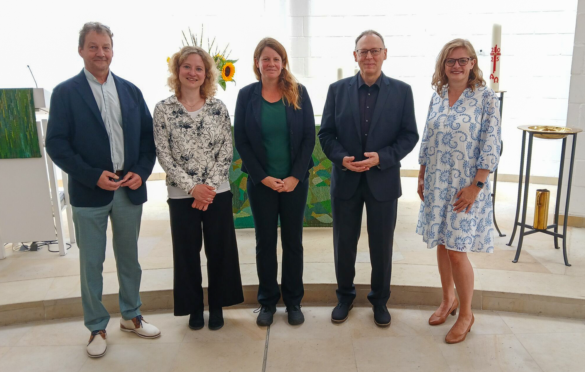 v.l.: Jörg Engmann, Katja Strelow, Michaela Müller, Andreas Brummer, Sandra Heuer. Foto: Sigmar von Blanckenburg