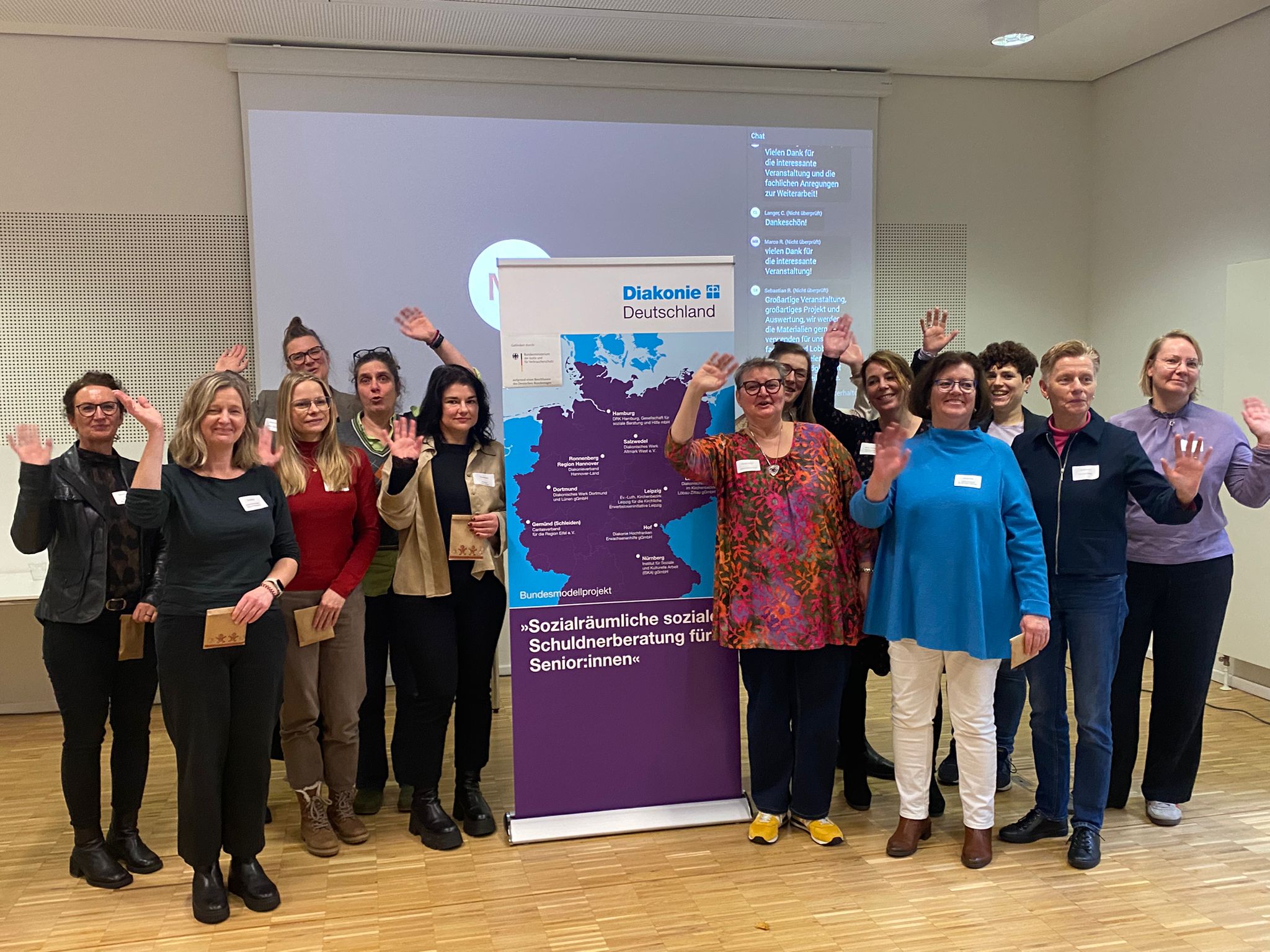 Mitwirkende bei Abschlussveranstaltung in Berlin Mitwirkende bei Abschlussveranstaltung in Berlin